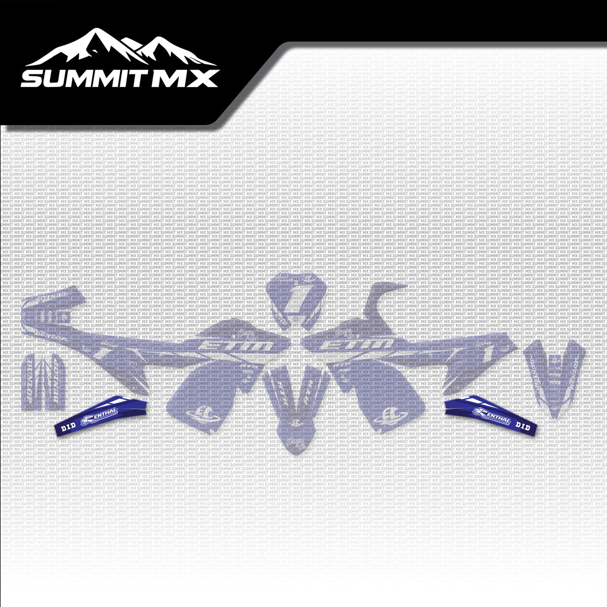 Yamaha Inspired ETM RTR Swing Arm Decals placement on the full kit