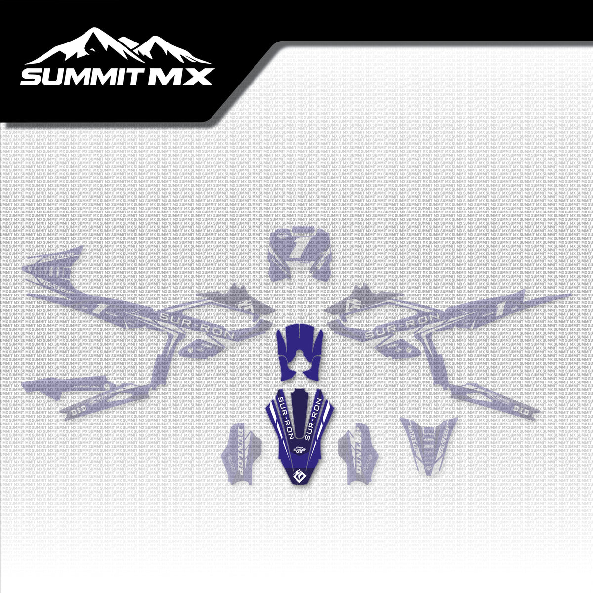 Yamaha Inspired Hyper Bee Front Fender Decal placement on the full kit