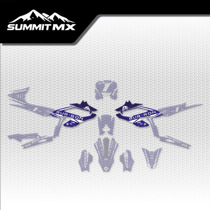 Yamaha Inspired Hyper Bee Side Shroud Decals placement on the full kit