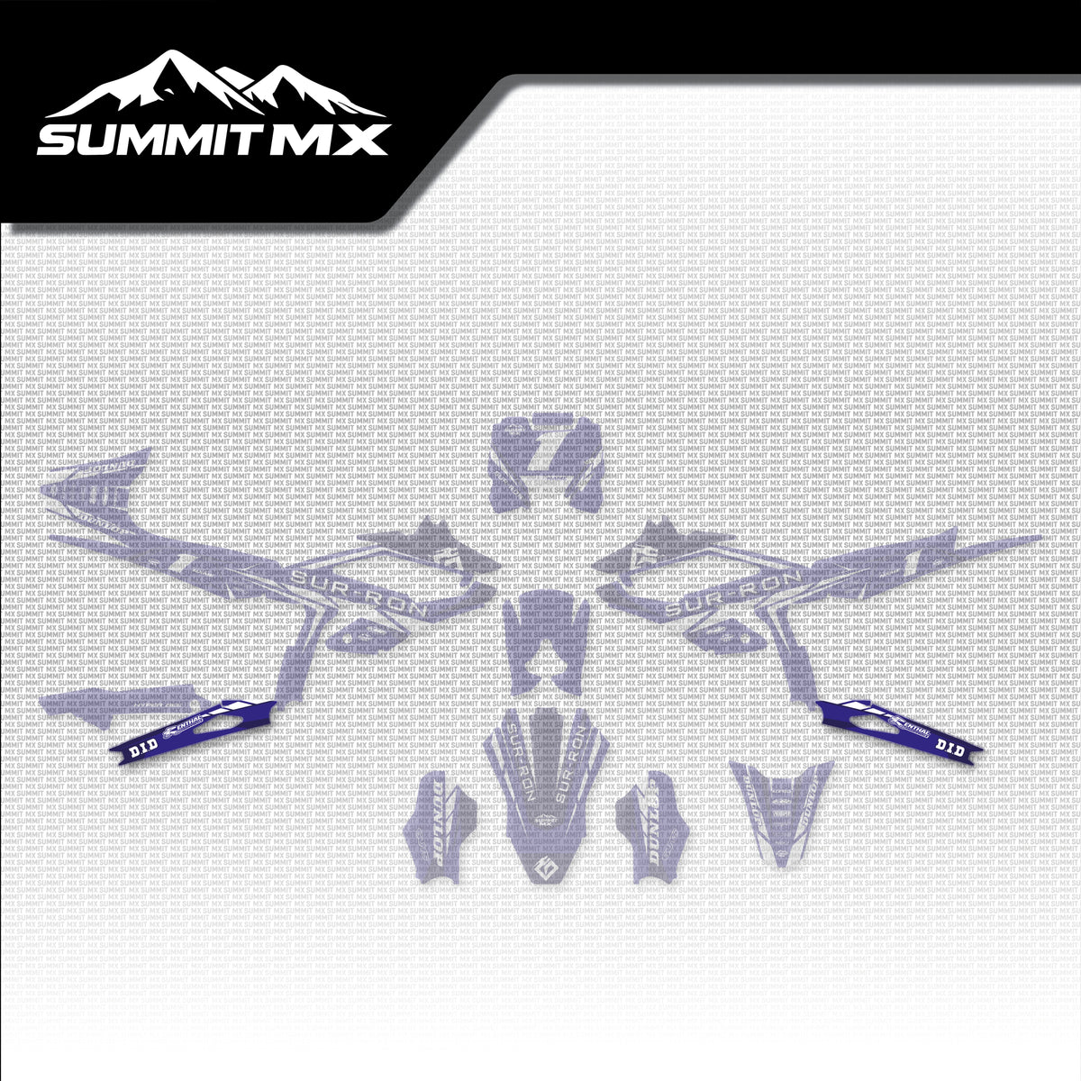 Yamaha Inspired Hyper Bee Swing Arm Decals placement on the full kit