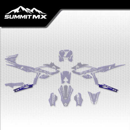 Yamaha Inspired Hyper Bee Swing Arm Decals placement on the full kit