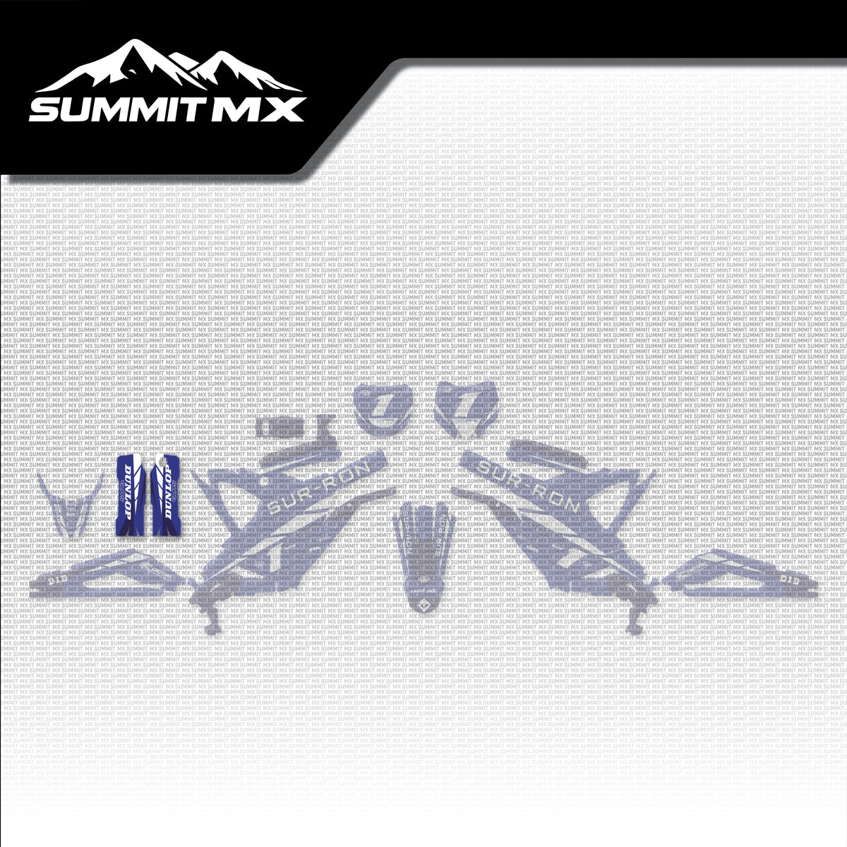 Yamaha Inspired Light Bee Fork Guard Decals placement on the full kit