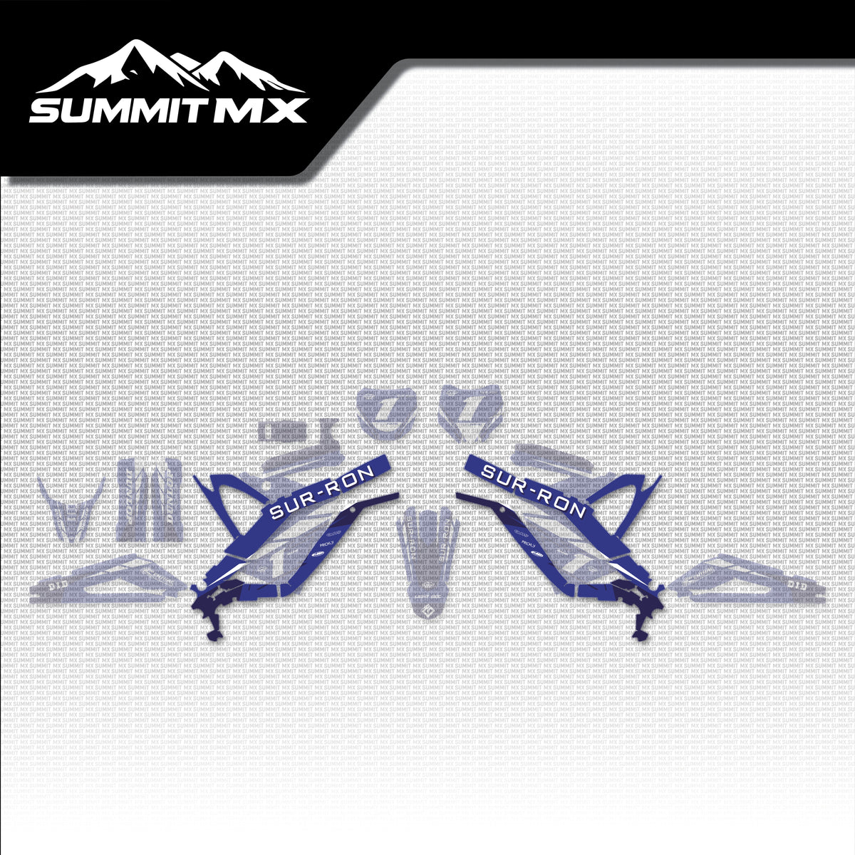Yamaha Inspired Light Bee Frame Decals placement on the full kit