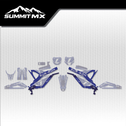 Yamaha Inspired Light Bee Frame Decals placement on the full kit