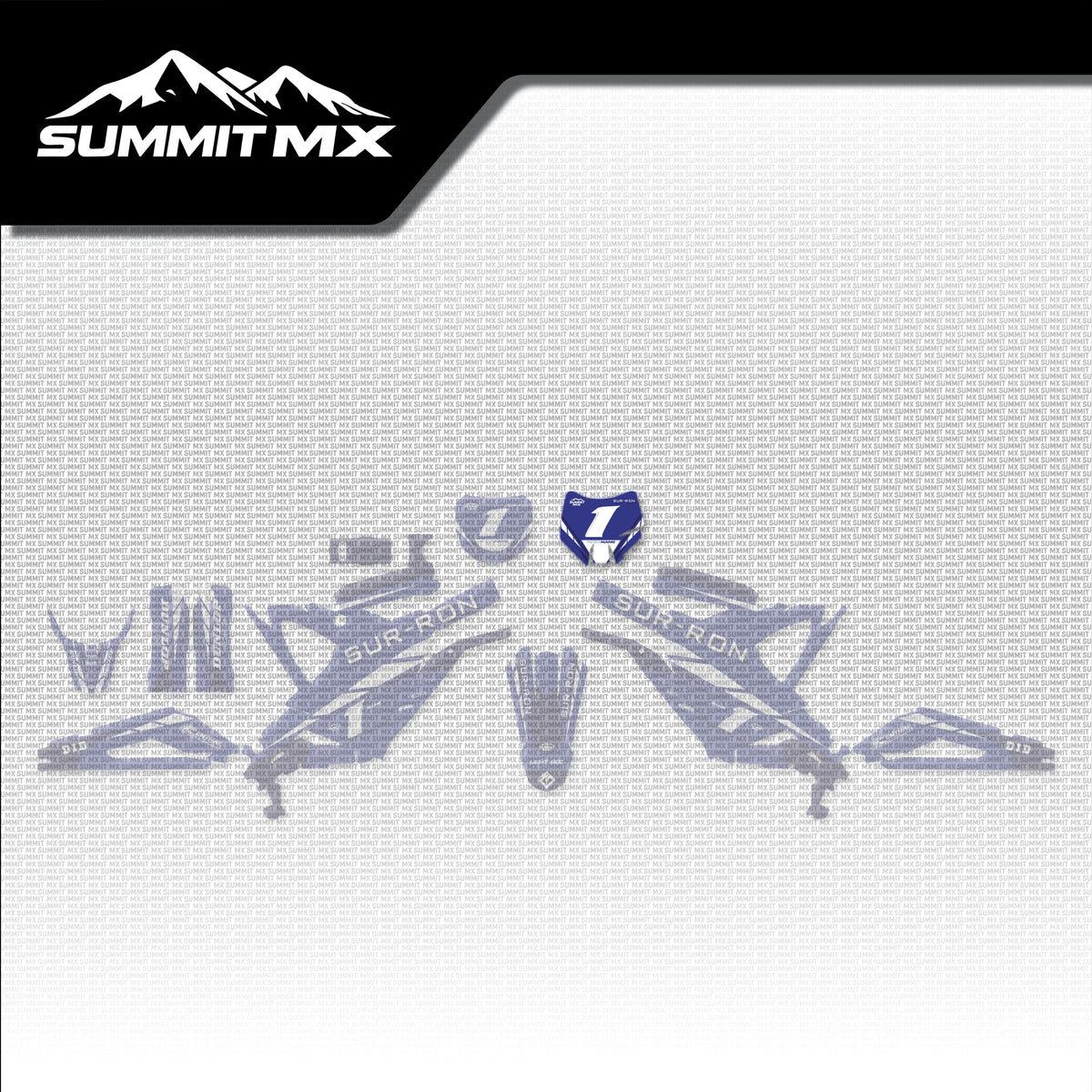 Yamaha Inspired Light Bee Number Plate Decal (2025+) placement on the full kit