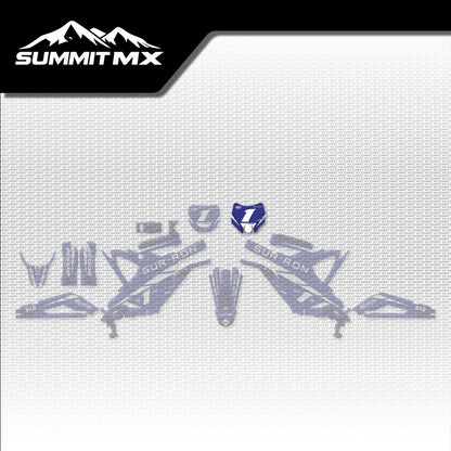 Yamaha Inspired Light Bee Number Plate Decal (2025+) placement on the full kit