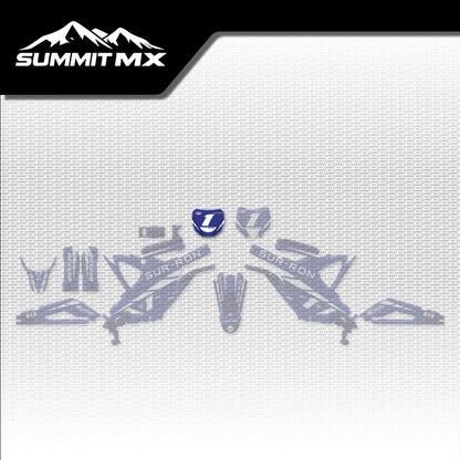 Yamaha Inspired Light Bee Number Plate Decal (2024 and Earlier) placement on the full kit