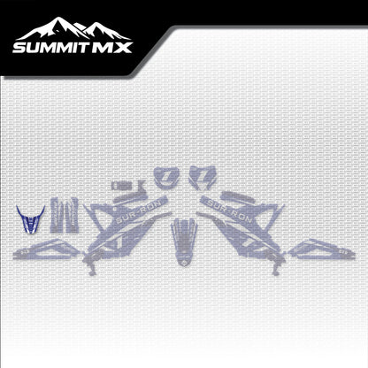 Yamaha Inspired Light Bee Rear Fender Decal placement on the full kit