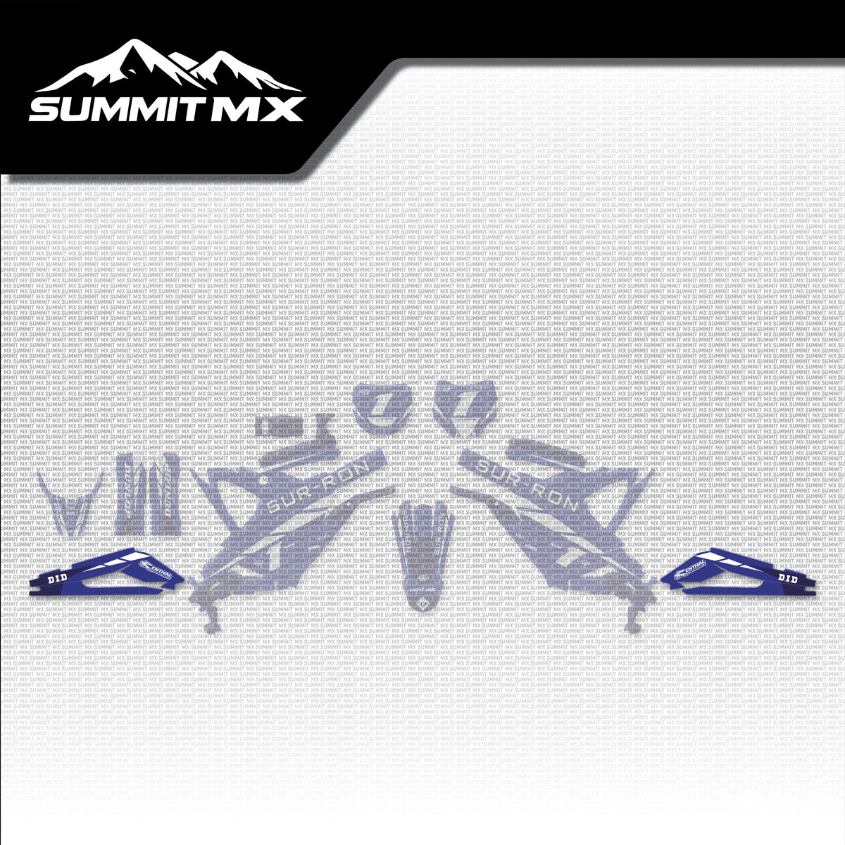 Yamaha Inspired Light Bee Swing Arm Decals placement on the full kit