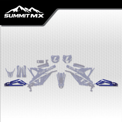 Yamaha Inspired Light Bee Swing Arm Decals placement on the full kit