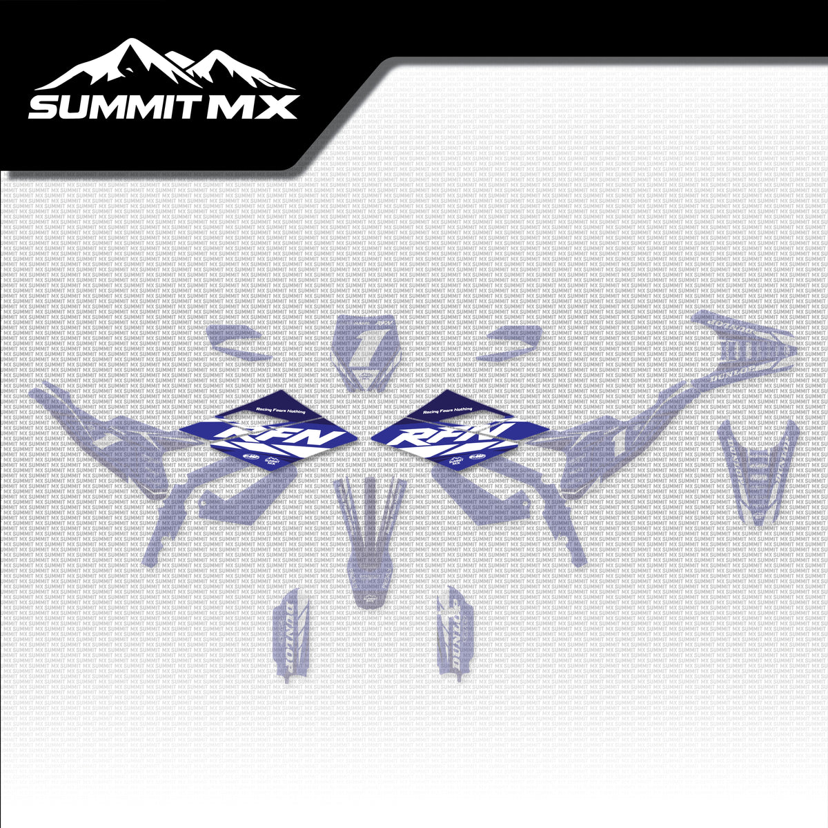 Yamaha Inspired RFN Warrior Pro SX-E15 Front Shroud Decals placement on the full kit