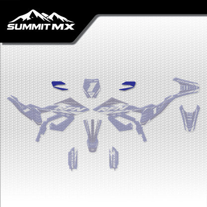 Yamaha Inspired RFN Warrior Pro SX-E15 Handguard Decals placement on the full kit