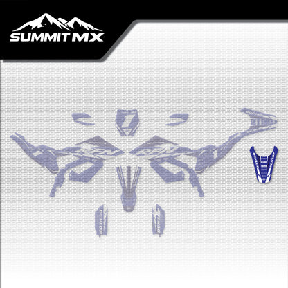 Yamaha Inspired RFN Warrior Pro SX-E15 Rear Fender Decal placement on the full kit