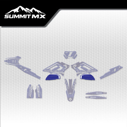 Yamaha Inspired Storm Bee Battery Decals placement on the full kit
