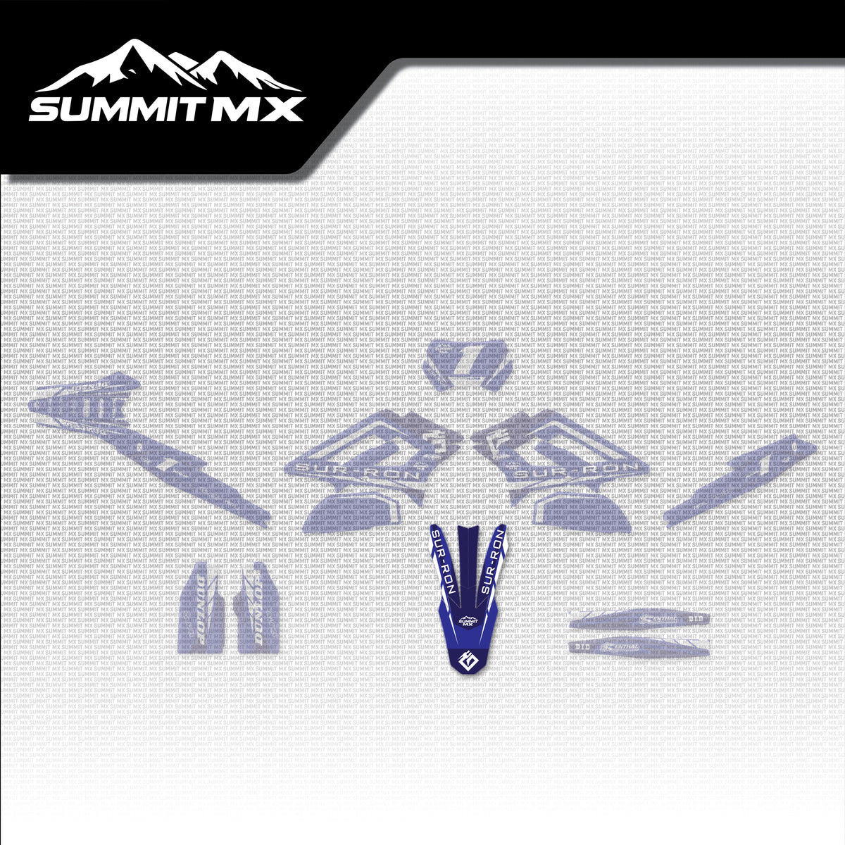 Yamaha Inspired Storm Bee Front Fender Decal placement on the full kit