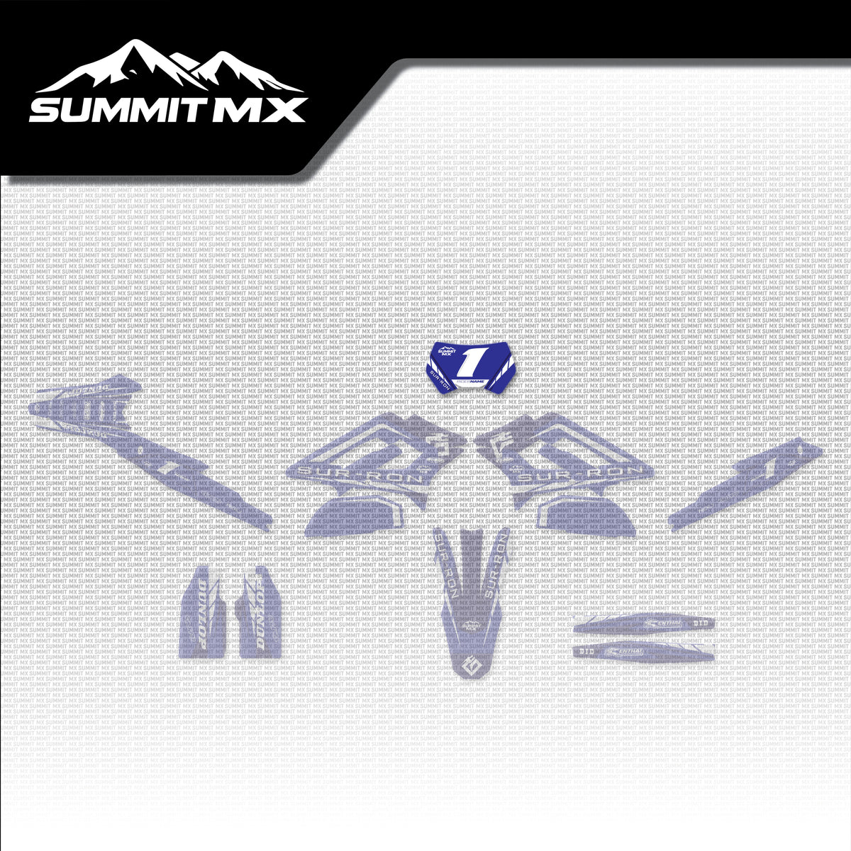 Yamaha Inspired Storm Bee Number Plate Decal placement on the full kit