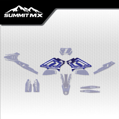 Yamaha Inspired Storm Bee Side Shroud Decals placement on the full kit