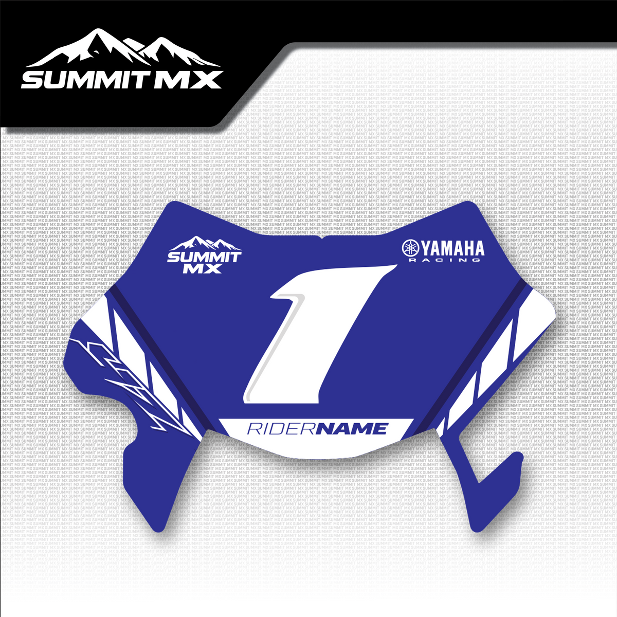 Yamaha Inspired Ultra Bee Number Plate Decal by Summit MX
