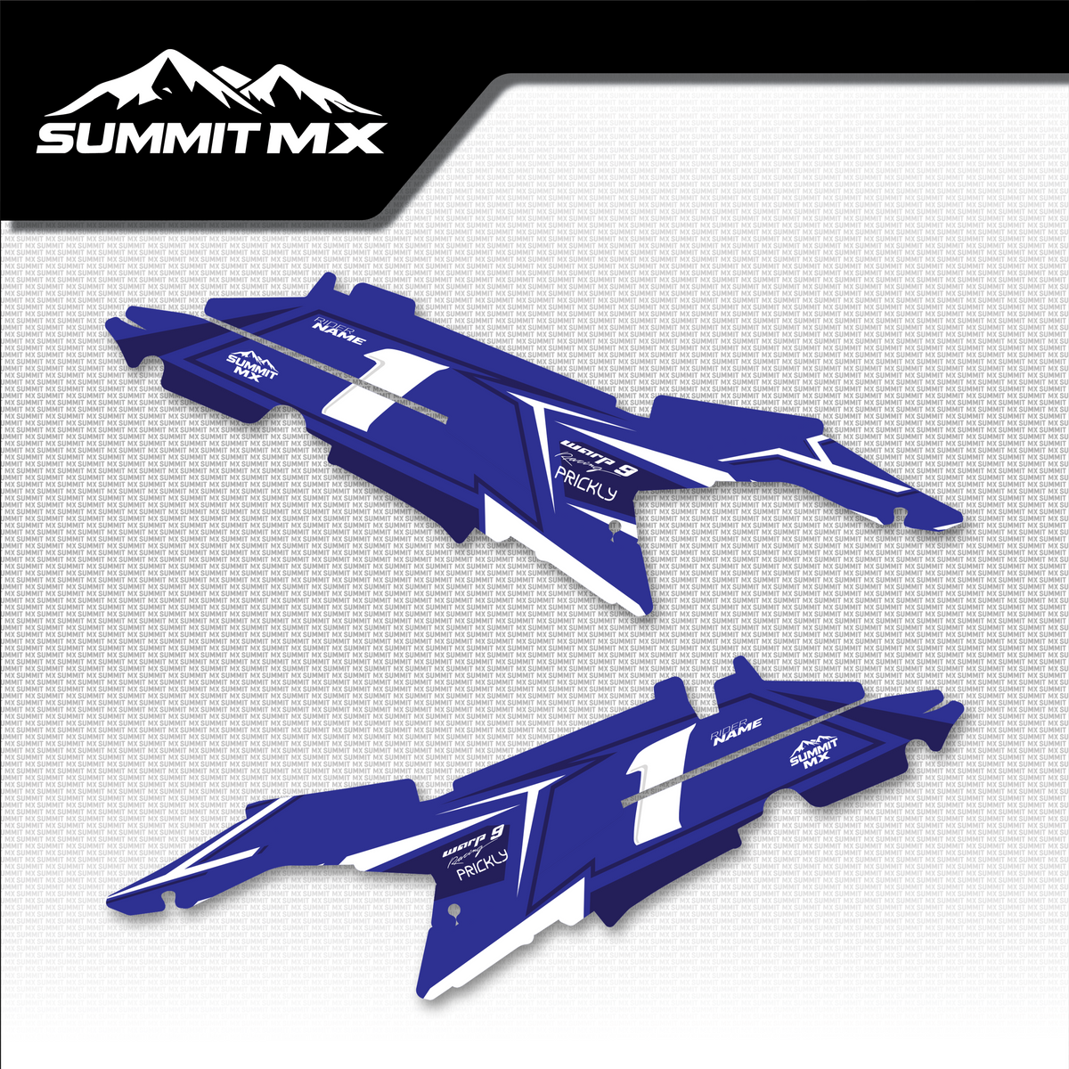 Yamaha Inspired Ultra Bee Side Number Plate Decals by Summit MX