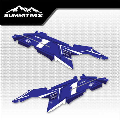 Yamaha Inspired Ultra Bee Side Number Plate Decals by Summit MX